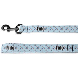 Airplane Theme Dog Leash - 6 ft (Personalized)