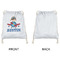 Airplane Theme Drawstring Backpacks - Sweatshirt Fleece - Single Sided - APPROVAL