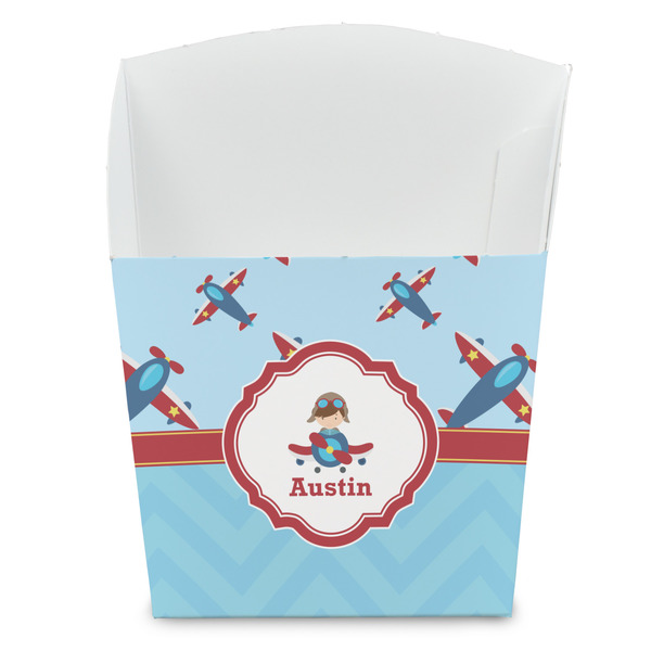 Custom Airplane Theme French Fry Favor Boxes (Personalized)