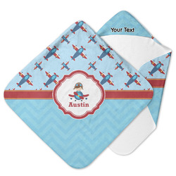 Airplane Theme Hooded Baby Towel (Personalized)