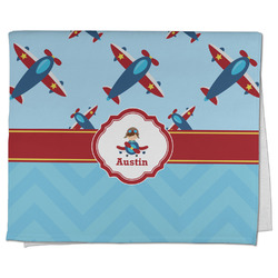 Airplane Theme Kitchen Towel - Poly Cotton w/ Name or Text