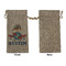 Airplane Theme Large Burlap Gift Bags - Front Approval