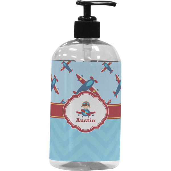 Custom Airplane Theme Plastic Soap / Lotion Dispenser (Personalized)