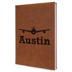 Airplane Theme Leather Sketchbook - Large - Double Sided (Personalized)