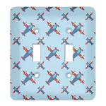 Airplane Theme Light Switch Cover (2 Toggle Plate)