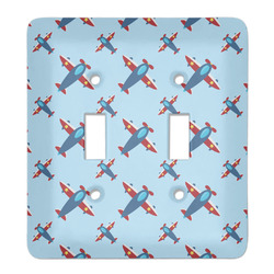 Airplane Theme Light Switch Cover (2 Toggle Plate)