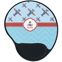 Airplane Theme Mouse Pad with Wrist Support