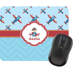 Airplane Theme Rectangular Mouse Pad (Personalized)