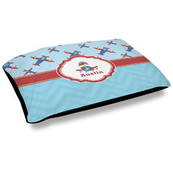 Airplane Theme Outdoor Dog Bed - Large (Personalized)