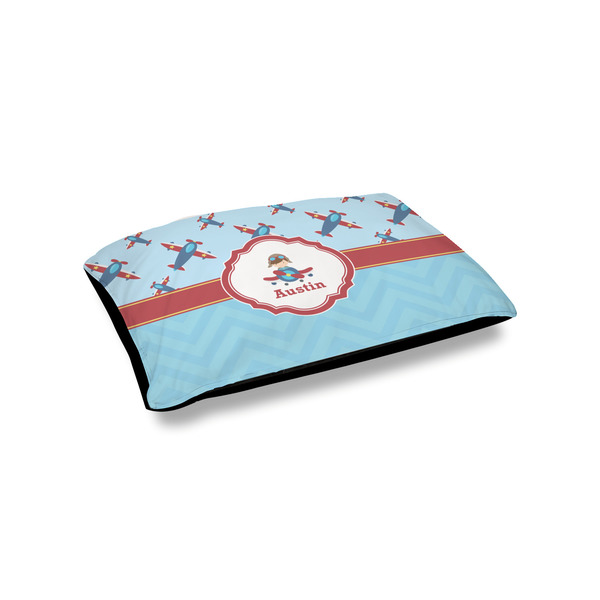 Custom Airplane Theme Outdoor Dog Bed - Small (Personalized)