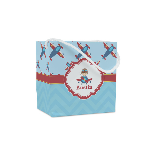 Custom Airplane Theme Party Favor Gift Bags - Matte (Personalized)