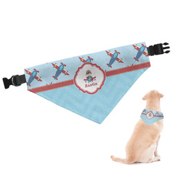 Airplane Theme Dog Bandana - Large (Personalized)