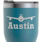 Airplane Theme RTIC Tumbler - Dark Teal - Close Up