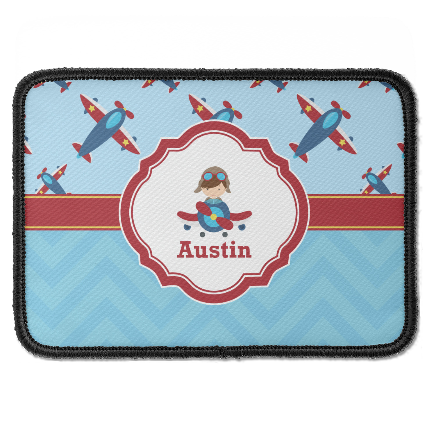 Custom Airplane Theme Iron on Patches (Personalized)