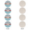 Airplane Theme Round Linen Placemats - APPROVAL Set of 4 (single sided)