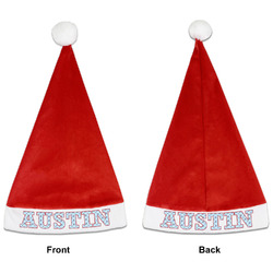 Airplane Theme Santa Hat - Front & Back (Personalized)