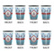 Airplane Theme Shot Glassess - Two Tone - Set of 4 - APPROVAL