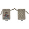 Airplane Theme Small Burlap Gift Bag - Front Approval