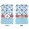 Airplane Theme Small Laundry Bag - Front & Back View