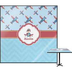 Airplane Theme Square Table Top - 24" (Personalized)