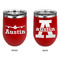 Airplane Theme Stainless Wine Tumblers - Red - Double Sided - Approval