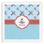 Airplane Theme Paper Dinner Napkins (Personalized)