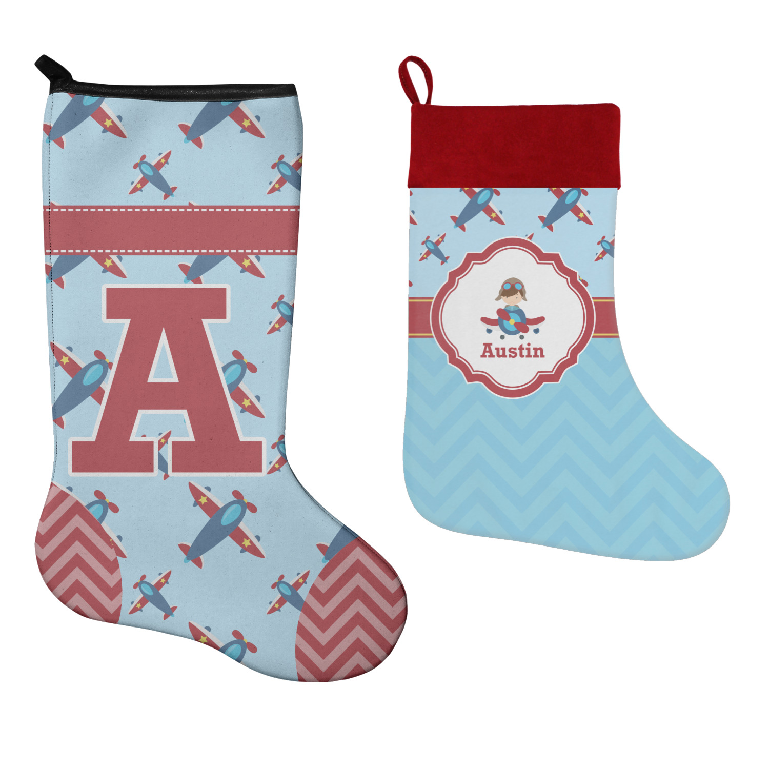 https://www.youcustomizeit.com/common/MAKE/51793/Airplane-Theme-Stockings-Side-by-Side-compare.jpg?lm=1574829458