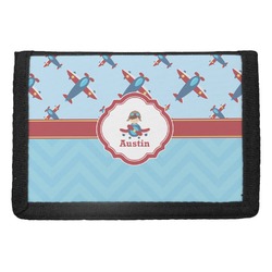 Airplane Theme Trifold Wallet (Personalized)