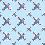 Airplane Theme Wallpaper & Surface Covering (Water Activated 24"x 24" Sample)