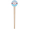 Airplane Theme Wooden 4" Food Pick - Round - Single Pick