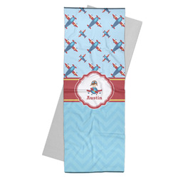 Airplane Theme Yoga Mat Towel (Personalized)