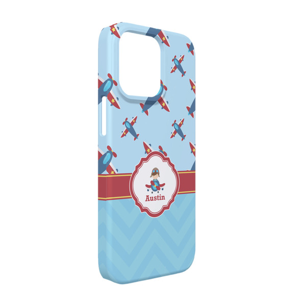 Custom Airplane Theme iPhone Case - Plastic - iPhone 13 Pro (Personalized)