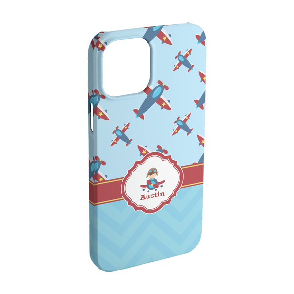 Custom Airplane Theme iPhone Case - Plastic - iPhone 15 Pro (Personalized)