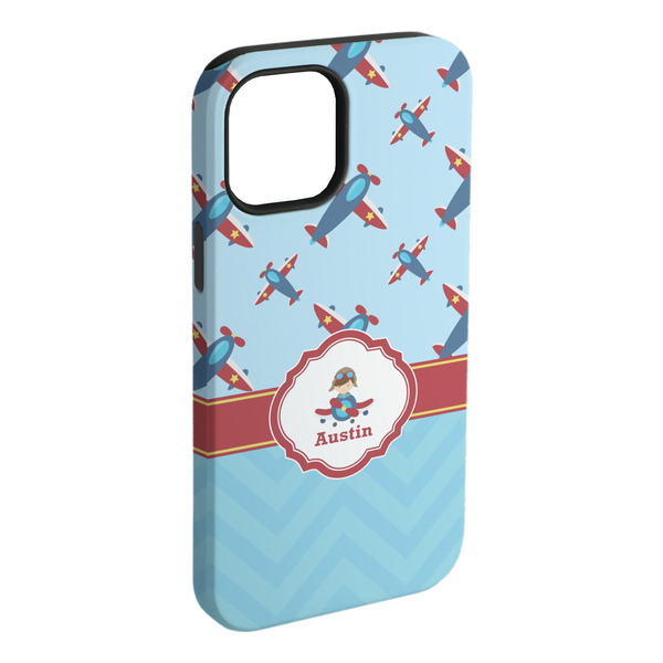 Custom Airplane Theme iPhone Case - Rubber Lined (Personalized)