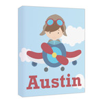 Airplane & Pilot Canvas Print - 16x20 (Personalized)