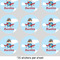 Airplane & Pilot 2" Multipurpose Round Labels - Sheet