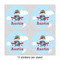 Airplane & Pilot 4" Multipurpose Round Labels - Sheet