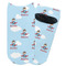 Airplane & Pilot Adult Ankle Socks - Single Pair - Front and Back