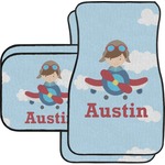 Airplane & Pilot Car Floor Mats Set - 2 Front & 2 Back (Personalized)