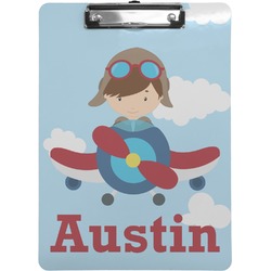 Airplane & Pilot Clipboard (Letter Size) (Personalized)