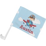 Airplane & Pilot Car Flag - Small w/ Name or Text