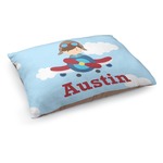 Airplane & Pilot Dog Bed - Medium w/ Name or Text