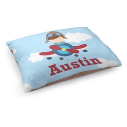 Airplane & Pilot Dog Bed - Medium w/ Name or Text