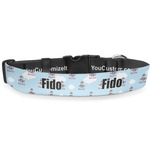 Airplane & Pilot Deluxe Dog Collar - Small (8.5" to 12.5") (Personalized)