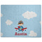 Airplane & Pilot Dog Food Mat - Large without Bowls