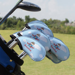 Airplane & Pilot Golf Club Iron Cover - Set of 9 (Personalized)