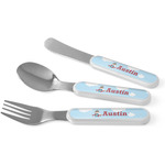 Airplane & Pilot Kid's Flatware (Personalized)