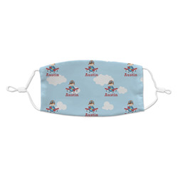 Airplane & Pilot Kid's Cloth Face Mask (Personalized)
