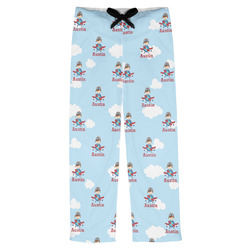 Airplane & Pilot Mens Pajama Pants - XL (Personalized)
