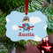 Airplane & Pilot Metal Benilux Ornament - Lifestyle